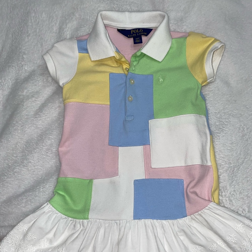 Patchwork Polo Dress